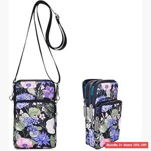 Waterproof Crossbody Travel Bag Passport Holder Organizer with 3 Compartments